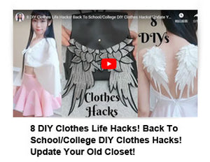 8 DIY Clothes Life Hacks! Back To School/College DIY Clothes Hacks! Update Your Old Closet!