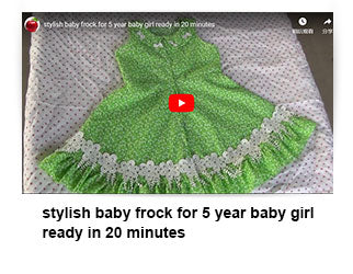 stylish baby frock for 5 year baby girl ready in 20 minutes