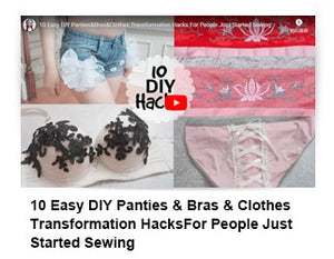 10 Easy DIY Panties&Bras&Clothes Transformation Hacks For People Just Started Sewing