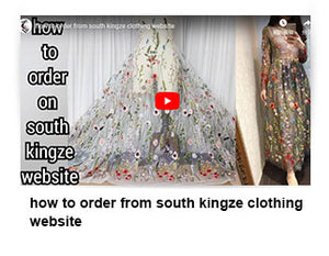 How to order from south kingze clothing website
