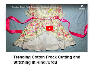 Trending Cotton Frock Cutting and Stitching in Hindi/Urdu