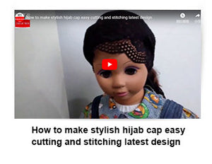 How to make stylish hijab cap easy cutting and stitching latest design