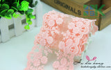 Diy Headwears Materials 11CM Bilateral Flower Lace Fabric