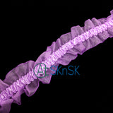 1Yard/Lot 3.7cm Wide Black White Purple Colorful Lace Ribbons