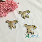 Embroidered Bird Iron-on Flying Birds Patches Clothes Stickers for Jeans 6*4CM