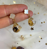 Dried Flower Handmade Resin Earrings | Real Flower Jewelry | Gifts For Her |  Pressed Flower Dangle Earring
