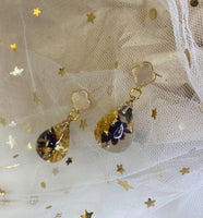 Dried Flower Handmade Resin Earrings | Real Flower Jewelry | Gifts For Her |  Pressed Flower Dangle Earring