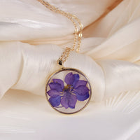 Real Flower | Resin Dried Flower Necklace |  Fashion Preserved Flower Pendant | Mother's Day Gift|