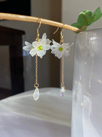 Acrylic Butterfly Love Flower dainty Earring | Handmade Floral Dangle Earrings for Mom|