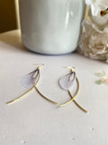 Long Earrings| Handmade Fabric Butterfly Wings Earrings With Light Weight | Gift fo Mom | Bridal Jewelry | Korea Styles Earrings for Spring|