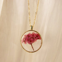 Resin Dried Narsissus Flower Bobuquet Necklace | Handmade  Jewelry|