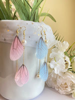 Handmade Jewelry | Butterfly Thin Wing Pearl Everyday Earrings | Gift For Mom|