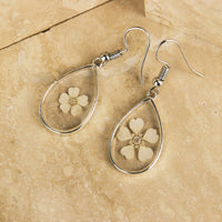 Handmade Cute Floral Resin Drop Earrings | Gift for mom|