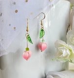 Tulip dainty Earring | Handmade Floral Dangle Earrings for Mom| Korea Earrings £ü14K filled hoop