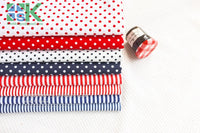 2016 Creative DIY Cotton Fabric, Fabric, Navy style red and blue stripe cloth flat - 100% dot design cotton clothes - fabric - south kingze - 5